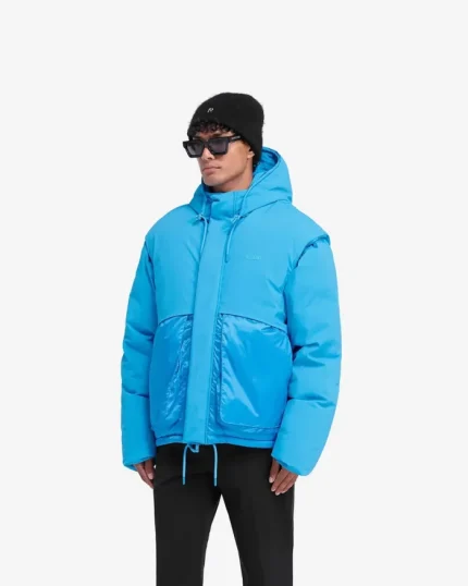 Represent Electric Blue Puffer Jacket