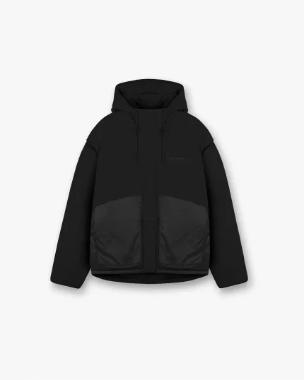 Represent Layered Hooded Puffer Jacket