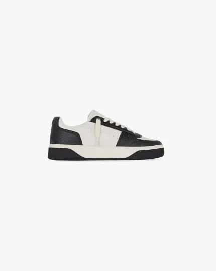 Represent Leather Black Vintage White Shoes