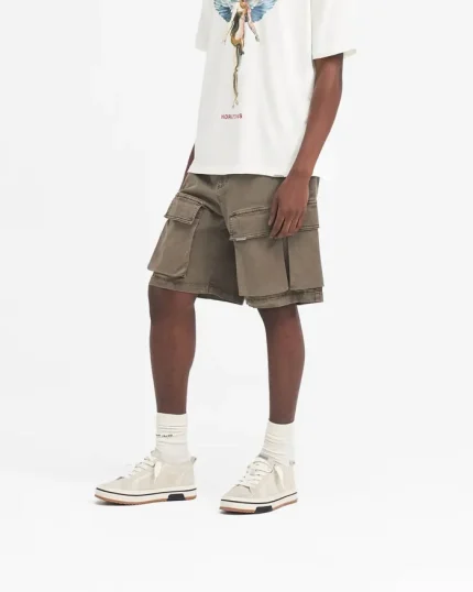 Represent Washed Cargo Shorts