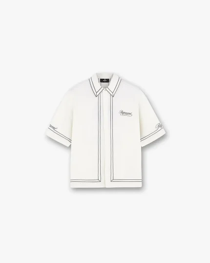 Represent Whisper White Border Shirt