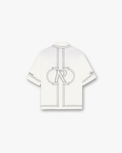 Represent Whisper White Border Shirt